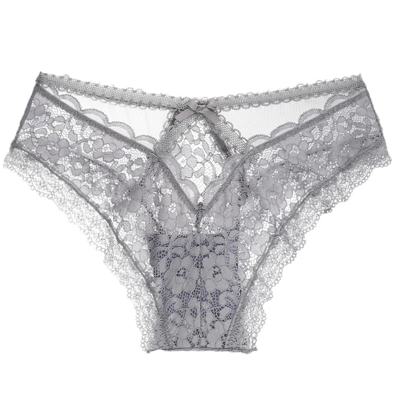 Krajkové kalhotky s mašlí a ozdobnými ramínky