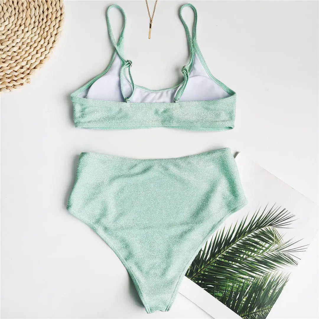 Dvoudílné plavky s nastavitelnými ramínky