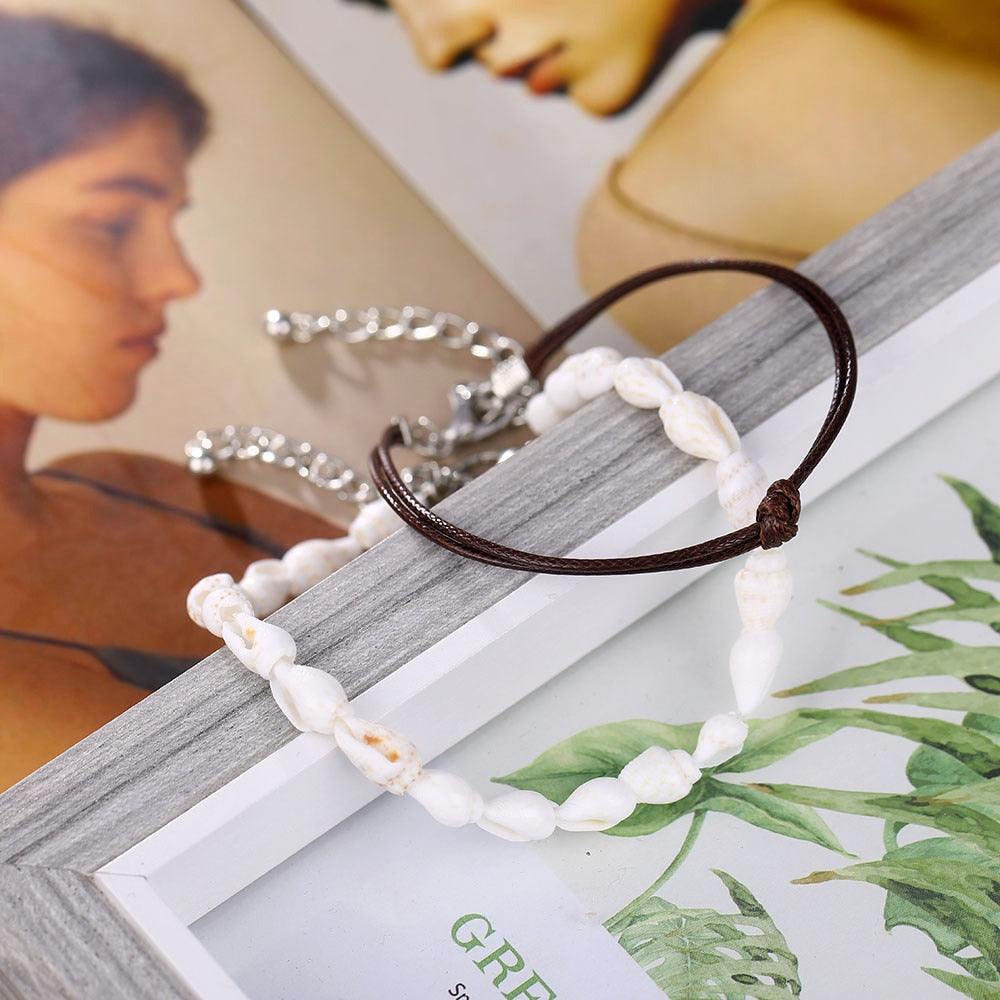 Sada dvou náramků na kotník