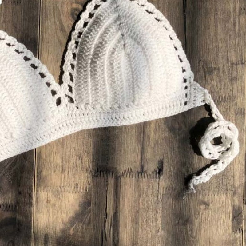 Háčkovaná plavecká podprsenka