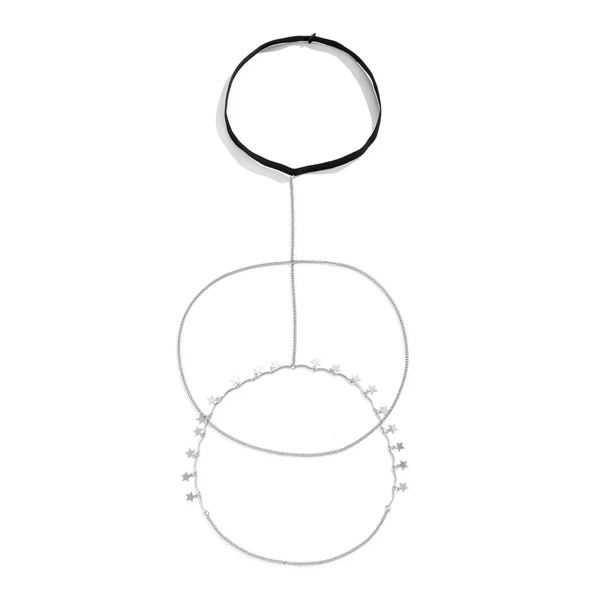 Stehenní šperky s ozdobnými hvězdami