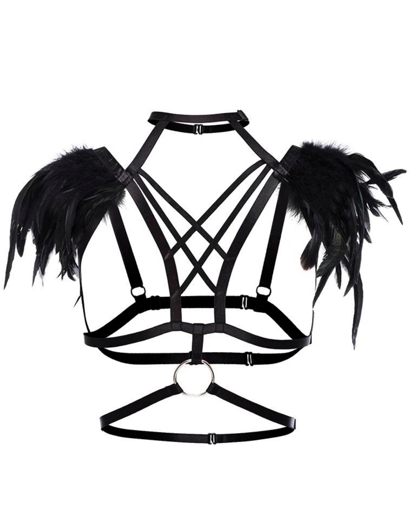 Postroj s ozdobným peřím