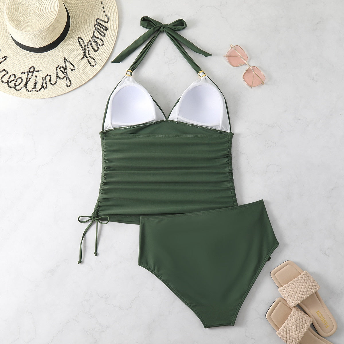 Dvoudílné tankiny s volány