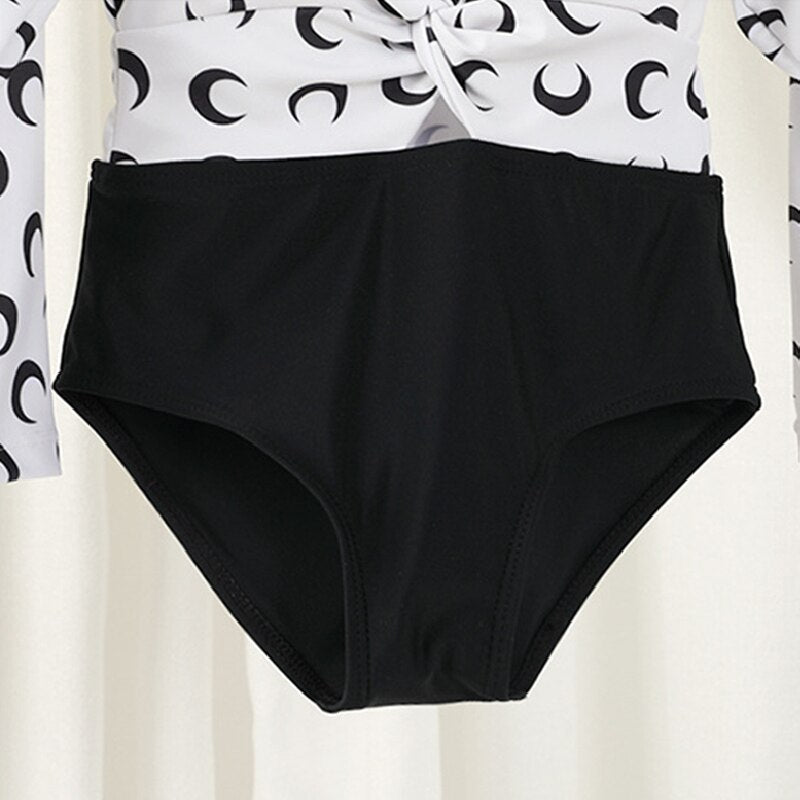 Jednodílné plavky s dlouhým rukávem pro dívky