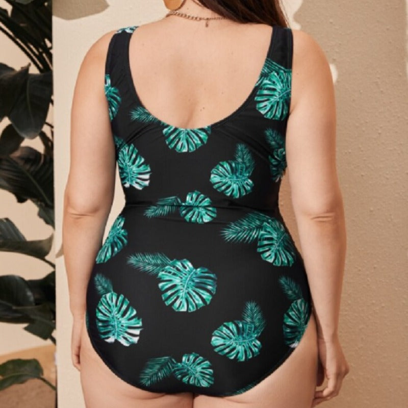 Klasické jednodílné síťované plavky pro větší velikosti