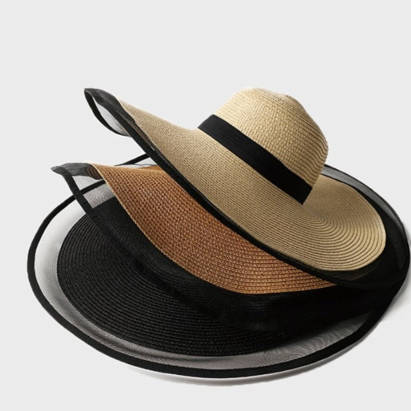 Pletená čepice s tylem