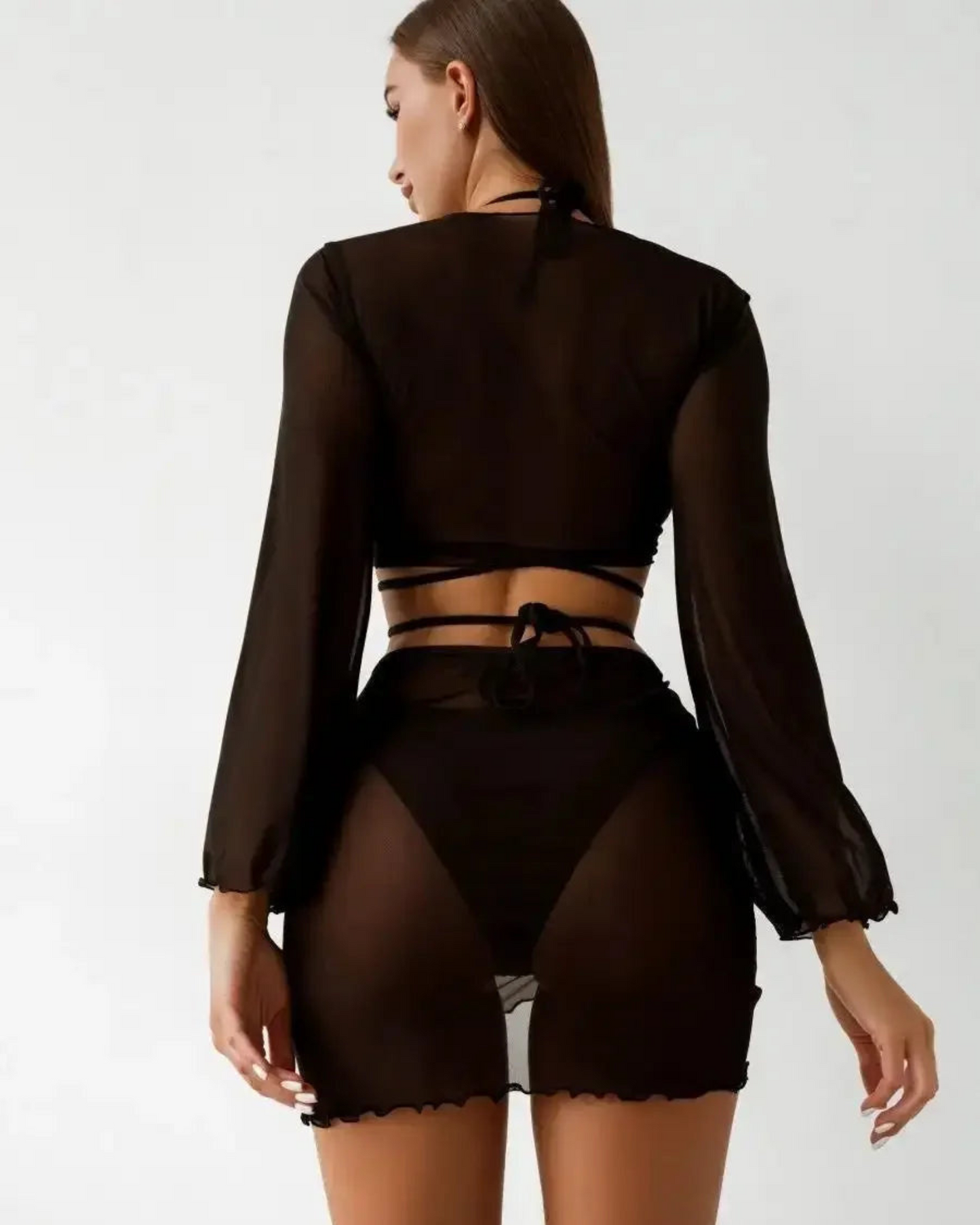 Dvoudílné plavky s pláštěnkou a sukní