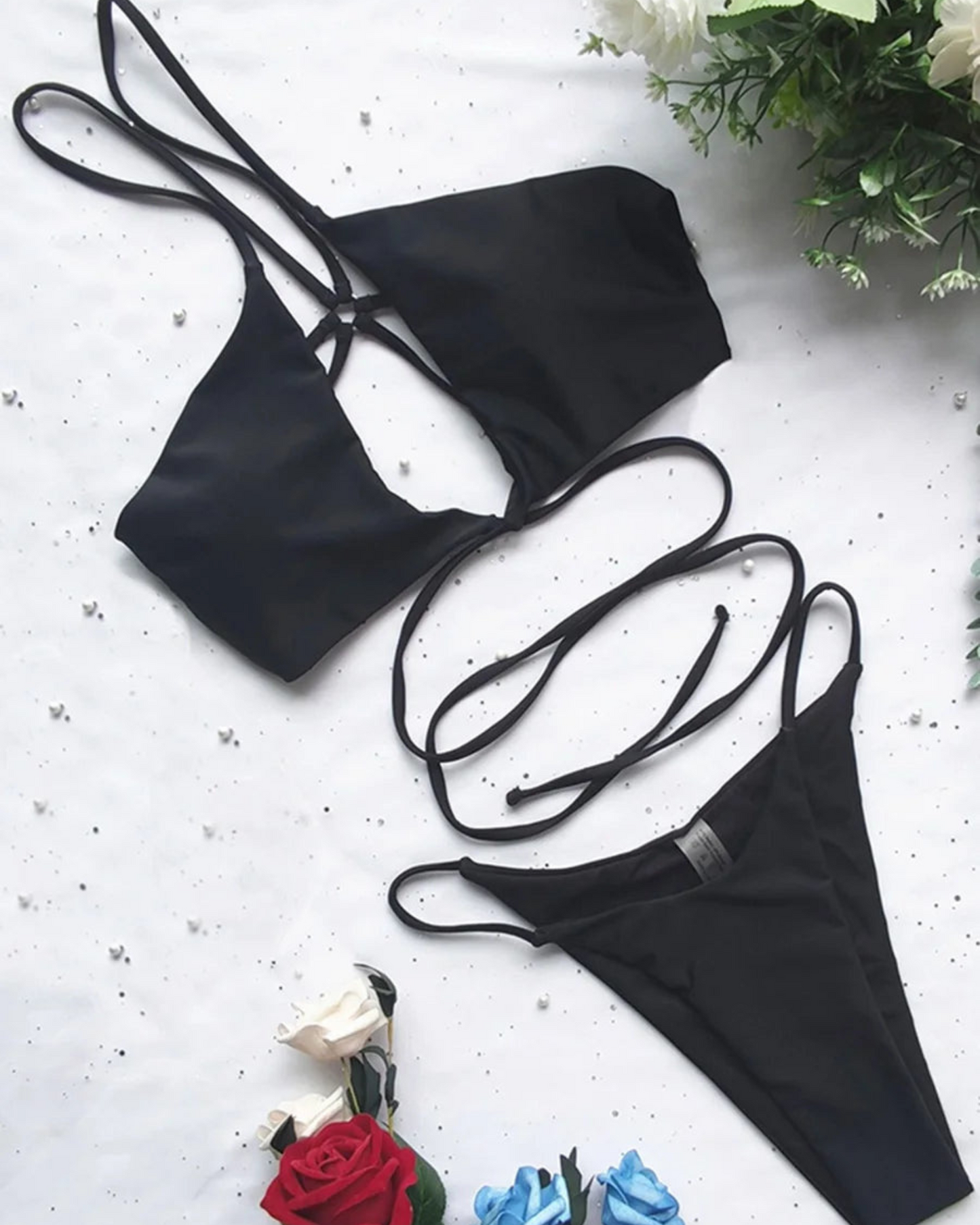 Dvoudílné plavky na jedno rameno