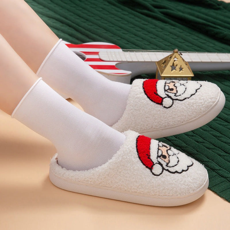 Měkké vánoční pantofle s motivem Santa Clause