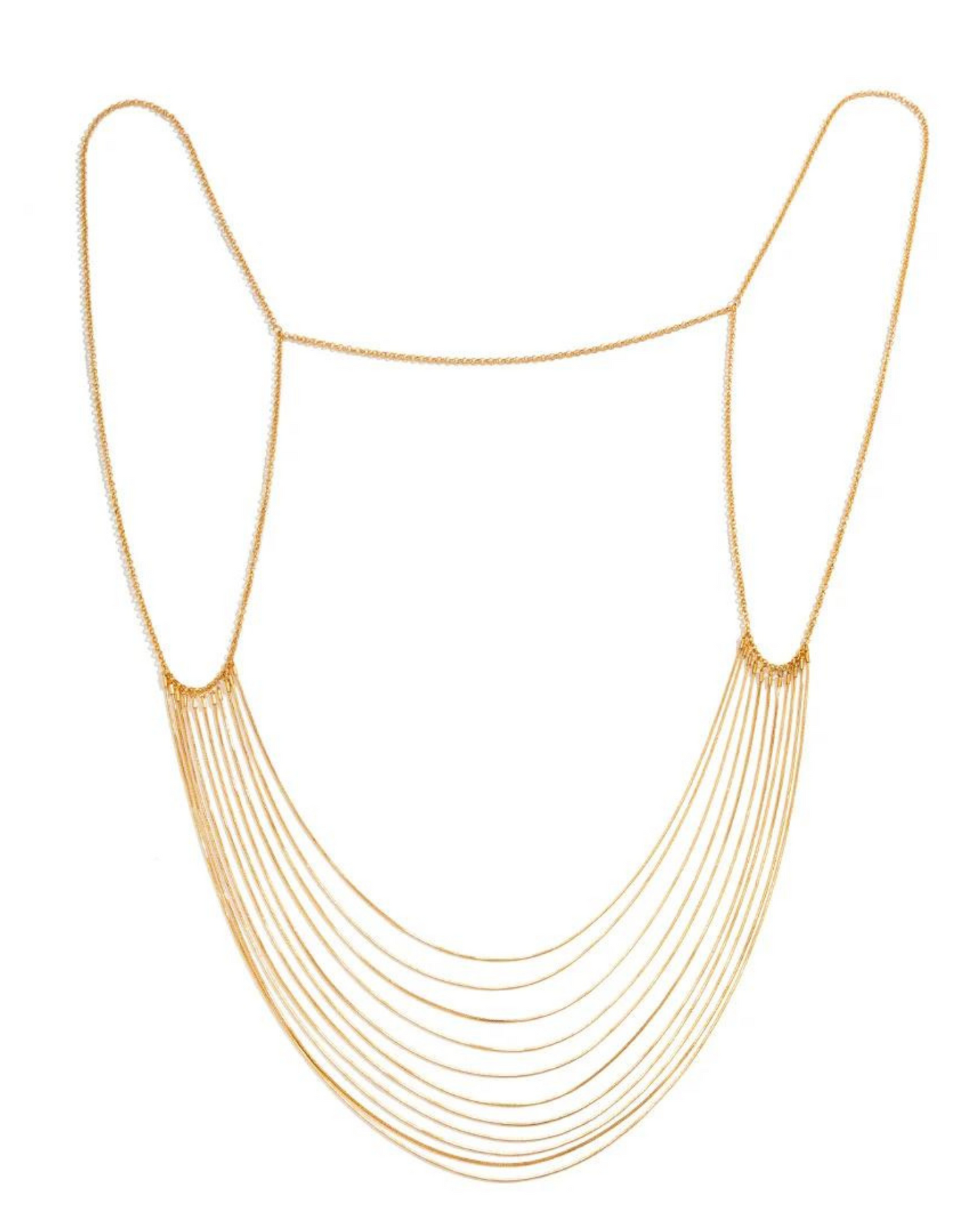 Zlatý řetízek na hrudník nebo záda