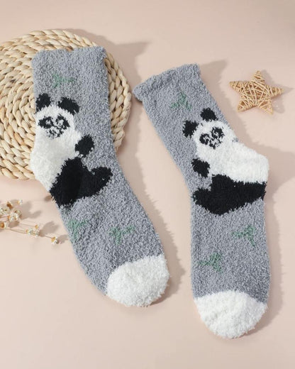 Teplé, nadýchané dlouhé ponožky