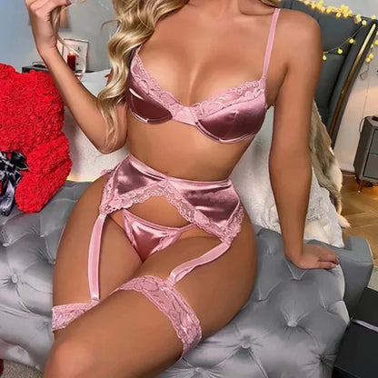 3dílná krajková spodní souprava