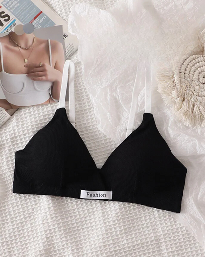 Pohodlná sada spodního prádla z žebrovaného materiálu