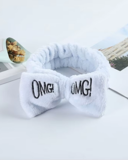 Bože, nadýchaná čelenka s mašlí