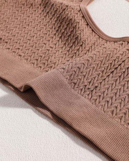 Pohodlná sada spodního prádla z texturovaného materiálu