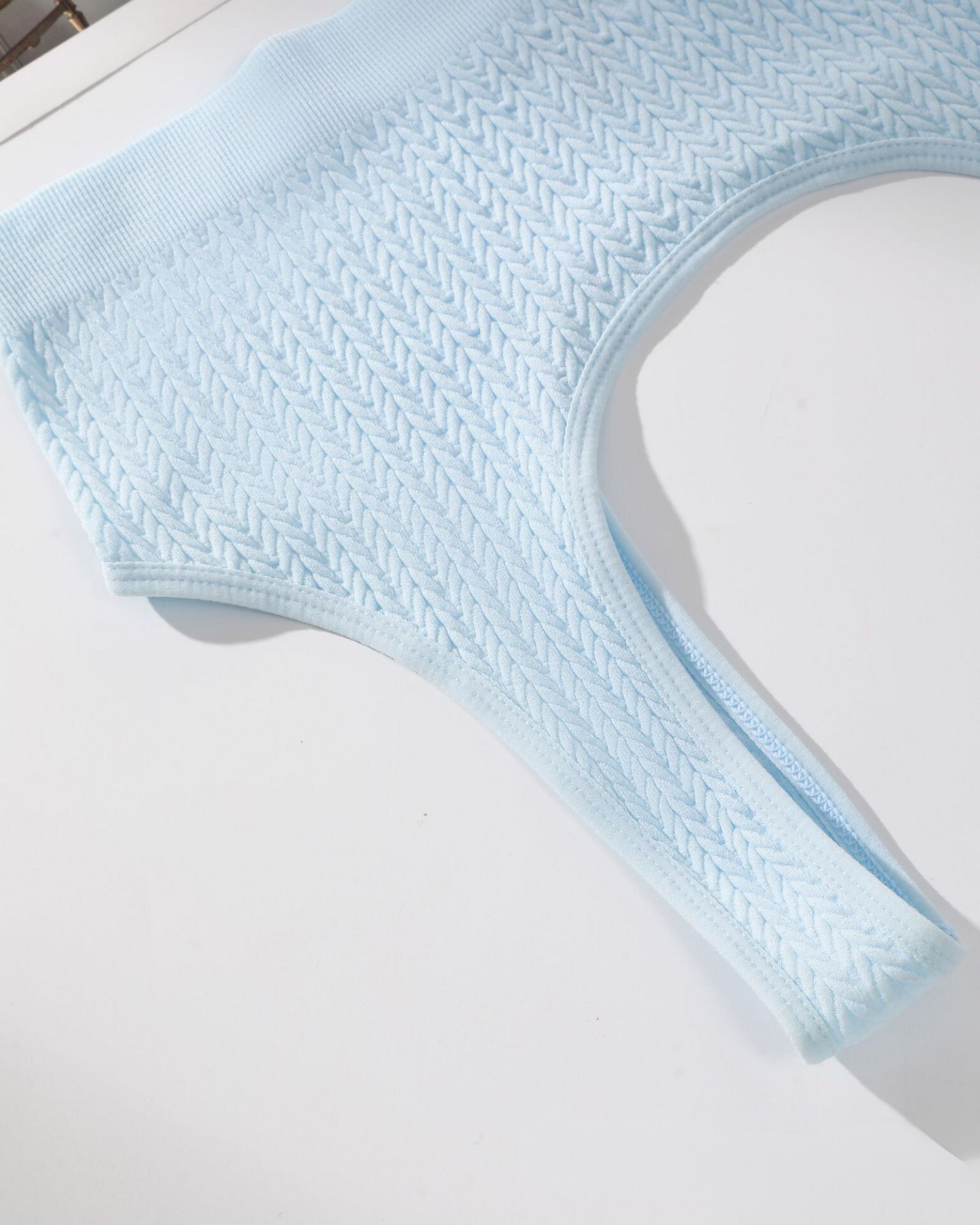 Pohodlná sada spodního prádla z texturovaného materiálu