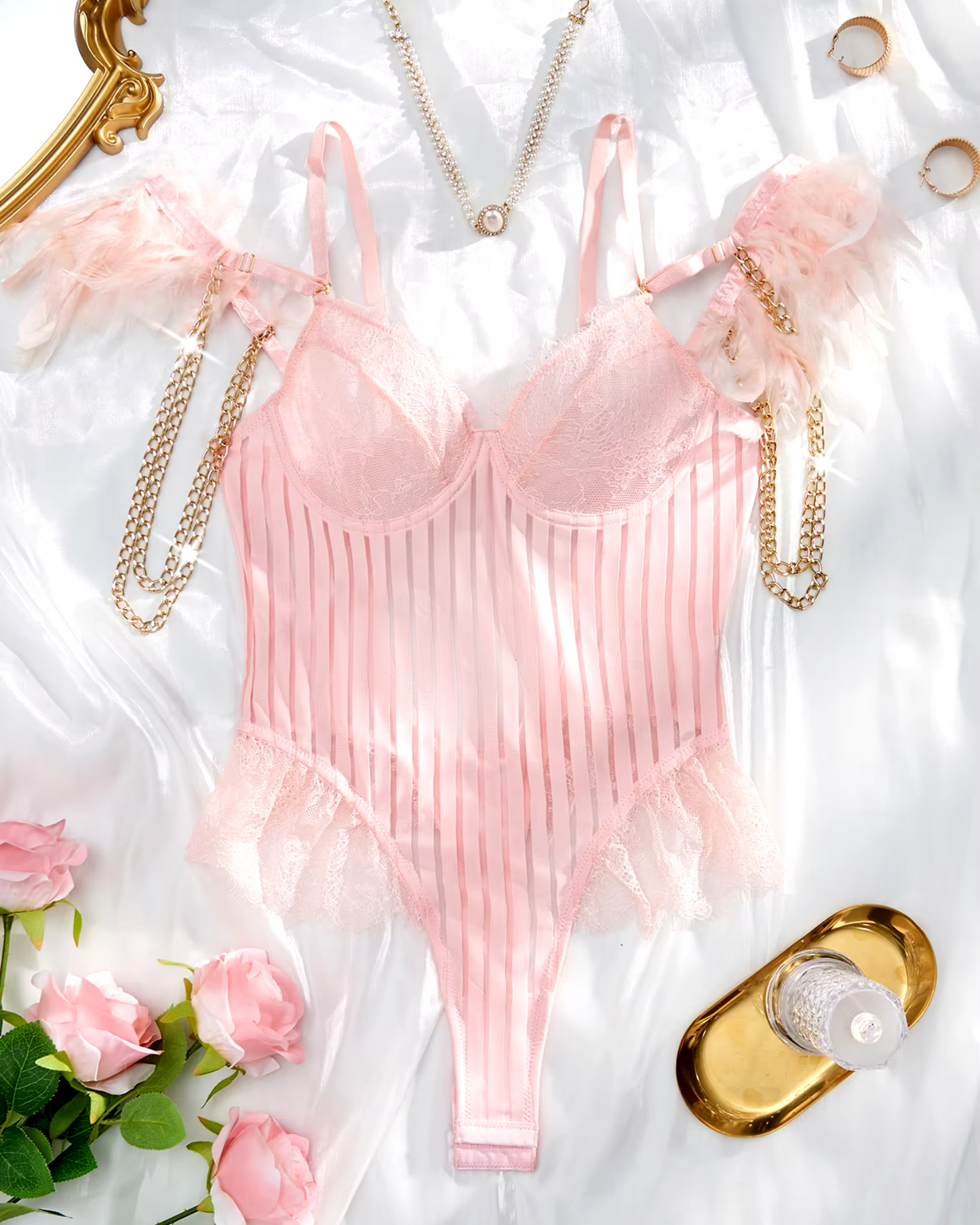 Dámské body s pruhy