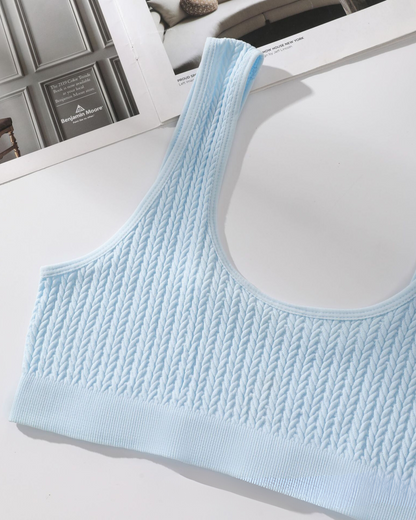 Pohodlná sada spodního prádla z texturovaného materiálu