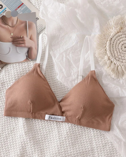 Pohodlná sada spodního prádla z žebrovaného materiálu