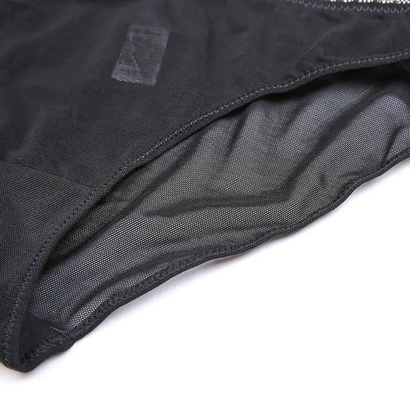 Síťované kalhotky s mašlí