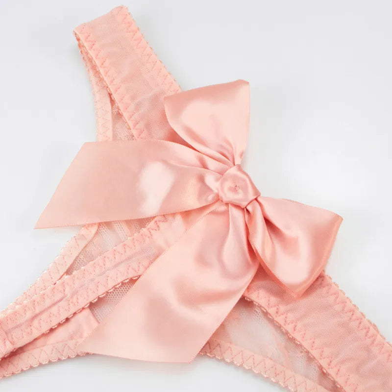 Tanga s velkou saténovou mašlí