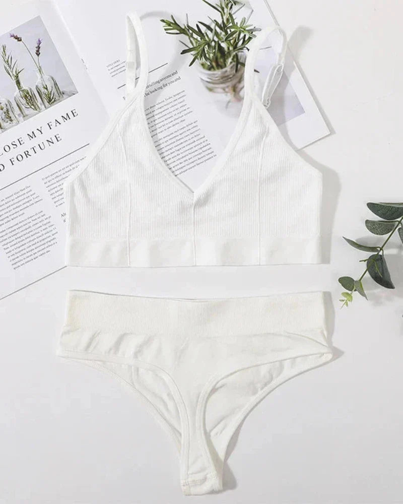 Pohodlná sada pruhovaného spodního prádla