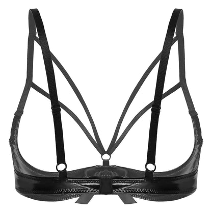 Podprsenka s otevřenými košíčky a mašlí