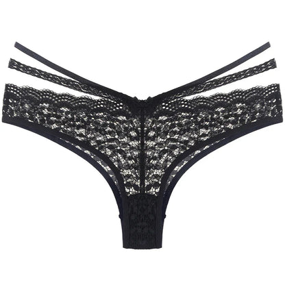 Krajkové kalhotky s ozdobnými ramínky