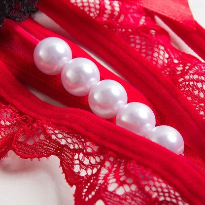 Výstřihová tanga s perlami