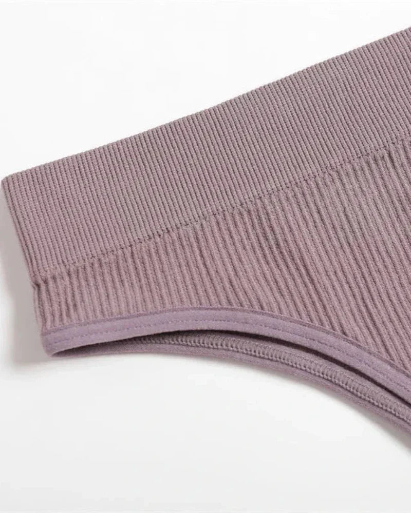 Pohodlná sada spodního prádla z žebrovaného materiálu