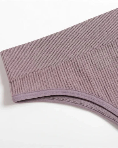 Pohodlná sada spodního prádla z žebrovaného materiálu