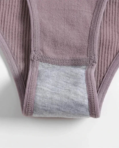 Pohodlná sada spodního prádla z žebrovaného materiálu