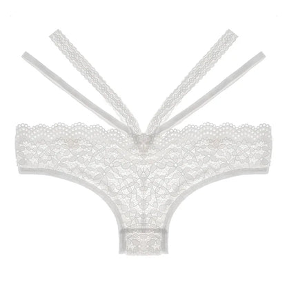 Krajkové kalhotky s ozdobnými ramínky