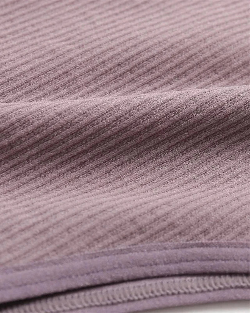 Pohodlná sada spodního prádla z žebrovaného materiálu