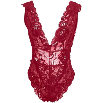 Krajkové body s výstřihem na zádech