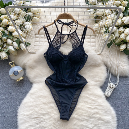 Dámské krajkové body s chokerem