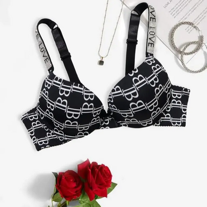 Klasická push-up podprsenka se zirkony na ramínkách