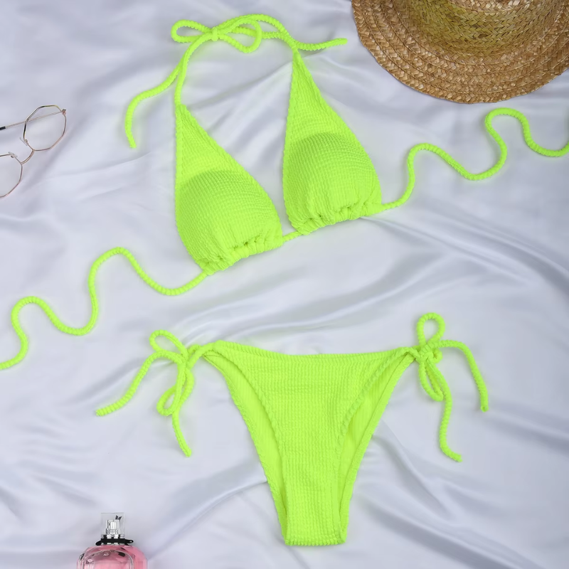 Dvoudílné pruhované bikiny