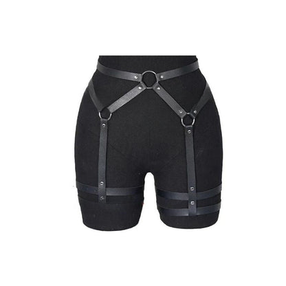 Postroj na hýždě s popruhy na stehnech