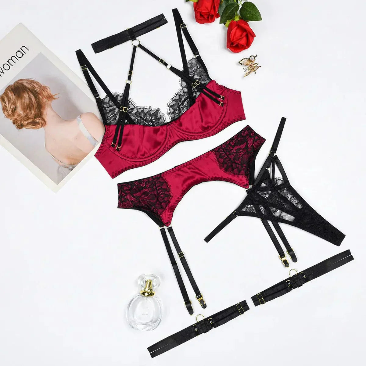 Krajkové spodní prádlo s push-up střihem