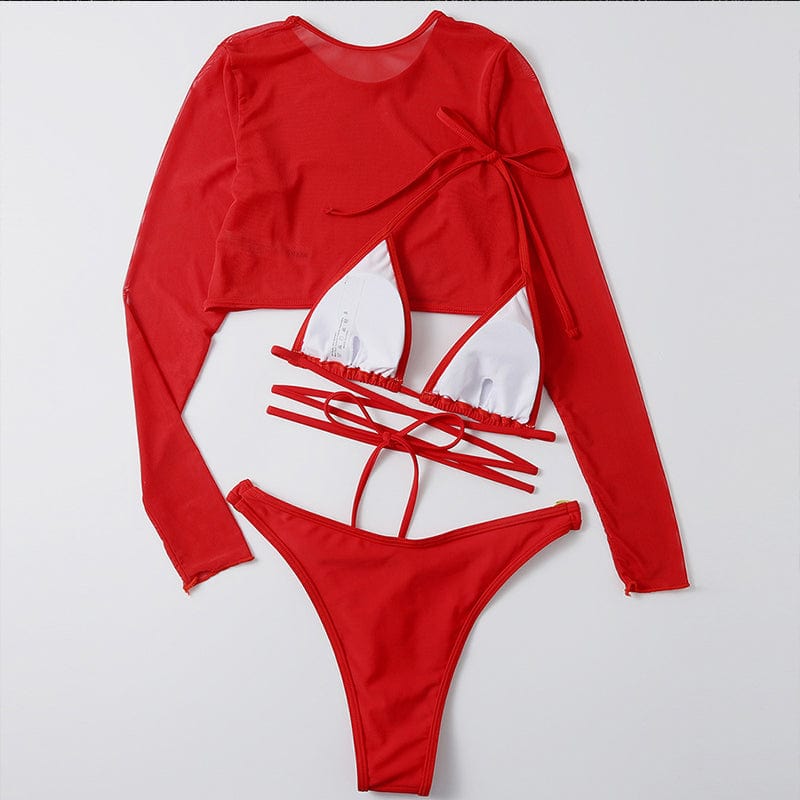 Dvoudílné plavky s vázáním