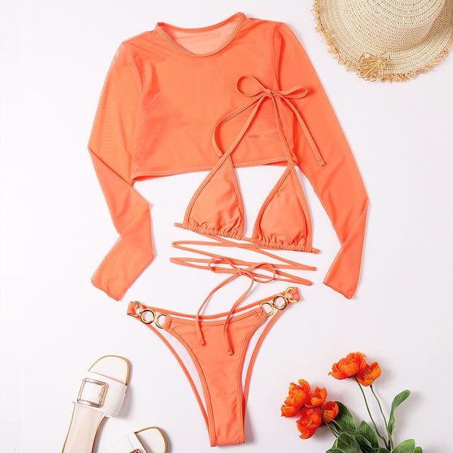 Dvoudílné plavky s vázáním