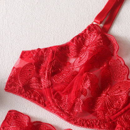 Sada spodního prádla s květinovým vzorem