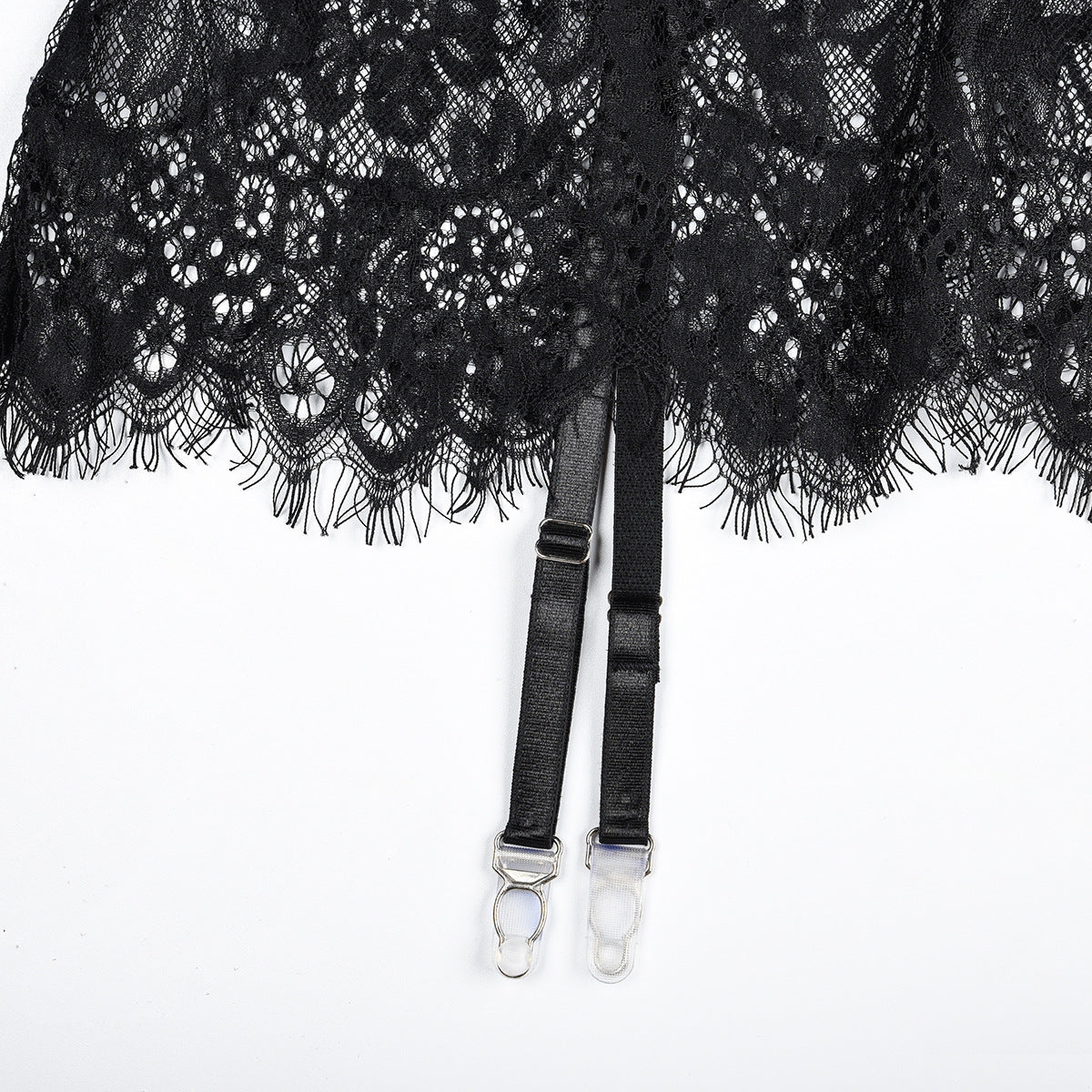 Krajkové body s průhlednou látkou