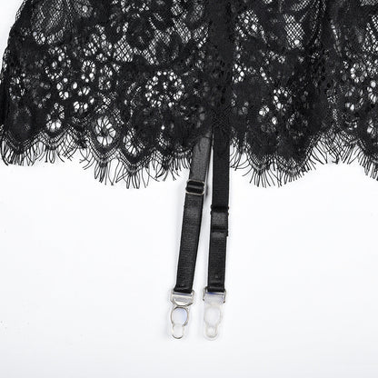 Krajkové body s průhlednou látkou