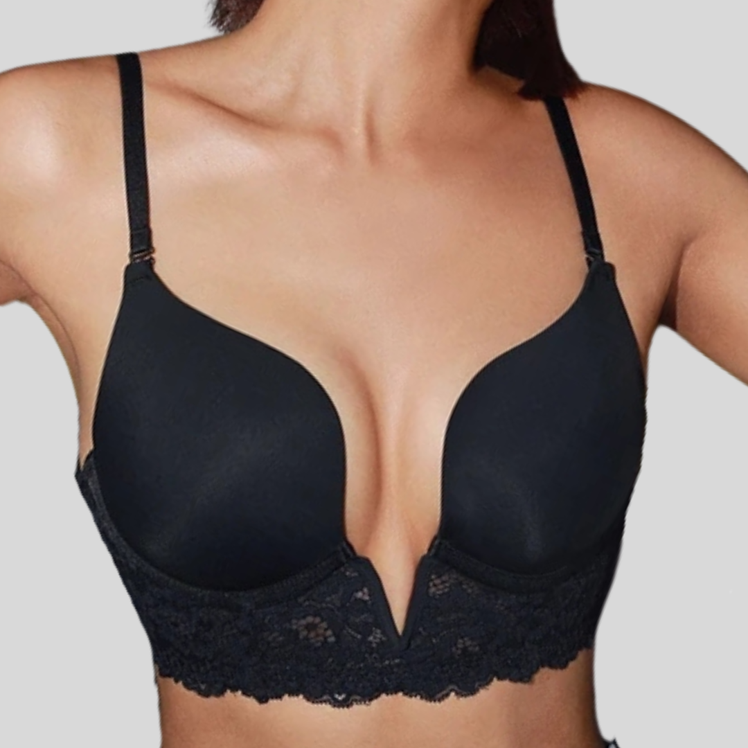 Tvarující podprsenka s prodlouženým výstřihem do V