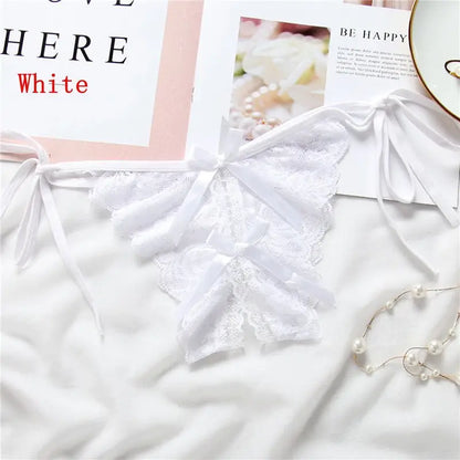 Tanga s úvazky a ozdobnými mašlemi