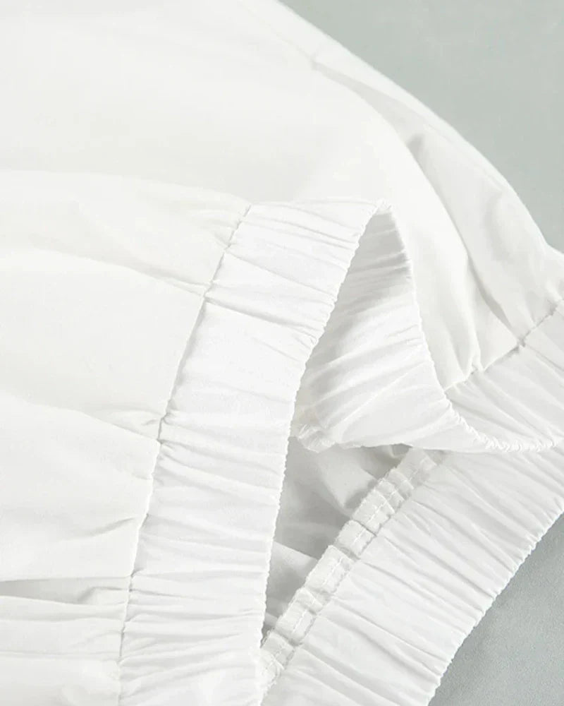 Jednoduchá noční košilka s krátkým rukávem