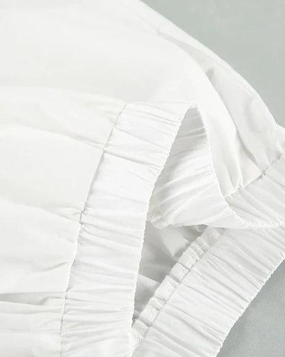 Jednoduchá noční košilka s krátkým rukávem