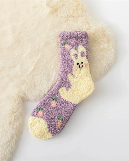 Teplé, nadýchané dlouhé ponožky